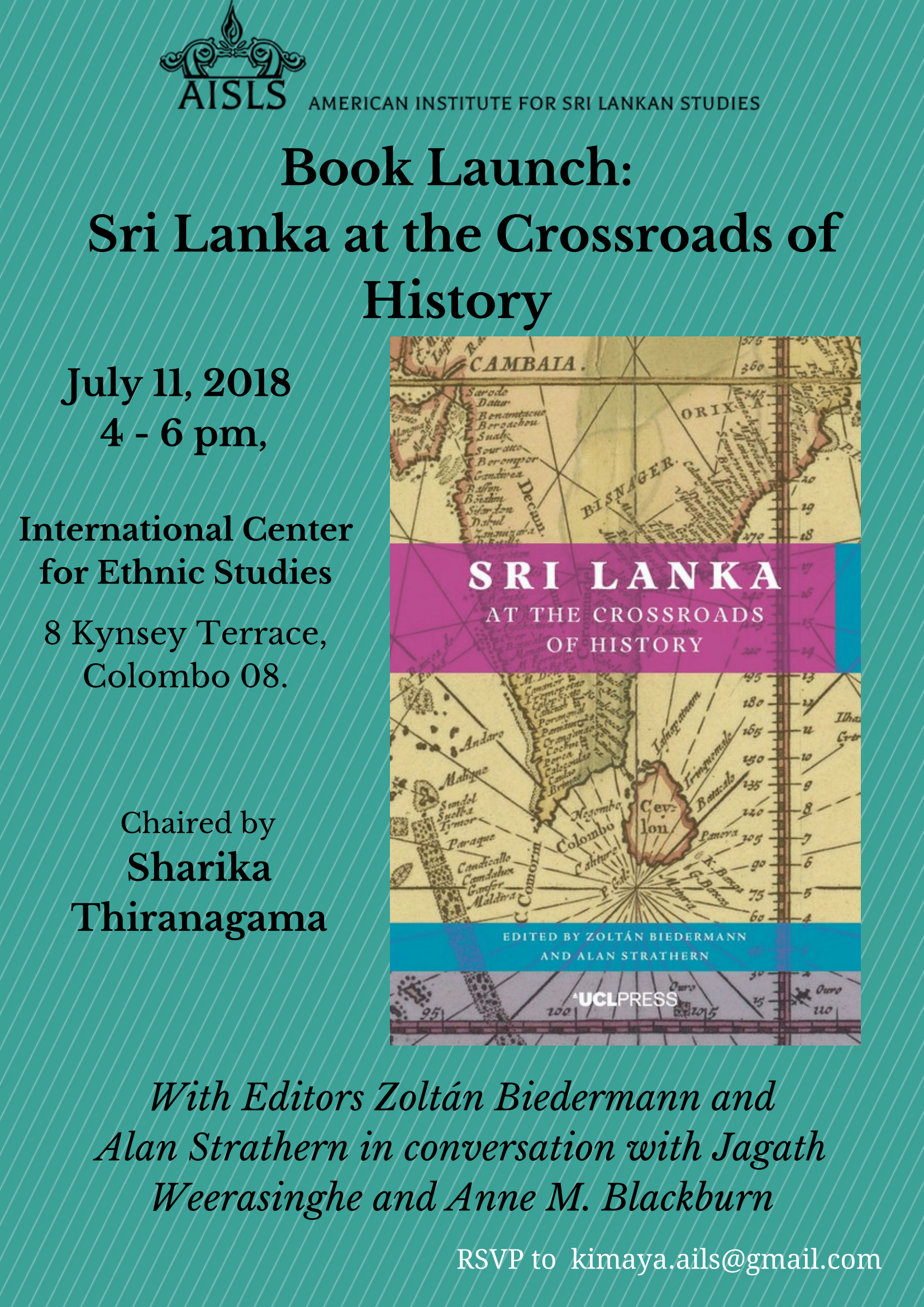 BOOK LAUNCH FOR SRI LANKA AT THE CROSSROADS OF HISTORY, COLOMBO, JULY ...